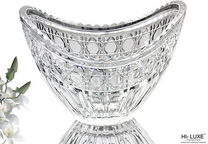 Hi Luxe Glass Serving Bowl