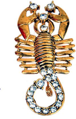 Chooz Designer Studio Antique Bicchu Scorpio Style Lapel Brooch