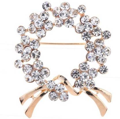 Stile Crystal Batch Cum Saree Pin Brooch