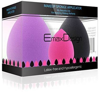 Emax-Design Makeup Blender Sponge Set, Foundation Blending Blush Concealer Eye Face Powder Cream Cosmetics Makeup Sponges