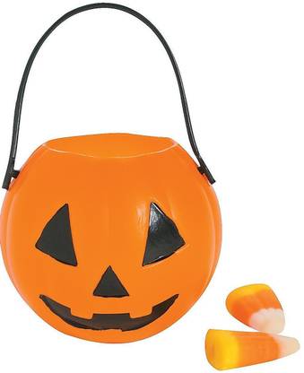 FUN EXPRESS Mini Pumpkin Buckets 946 L Plastic Bucket