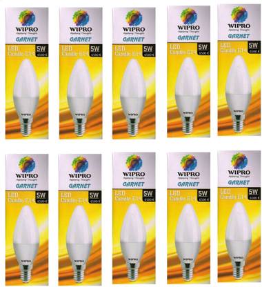 Wipro 5 W Basic Candle E14 LED Bulb