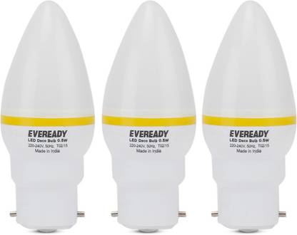 EVEREADY 0.5 W Basic Standard B22 LED Bulb