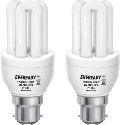 EVEREADY 8 W Basic Standard B22 CFL Bulb