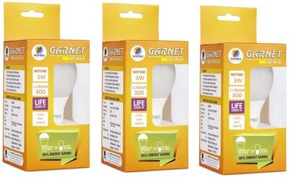 Wipro 3 W Basic Standard E27 LED Bulb