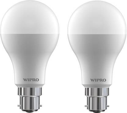 WIPRO 12 w led 6500k cool day light bulb pack of 2 12 W Standard B22 LED Bulb