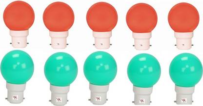 vpl india 0.5 W Basic Standard B22 LED Bulb
