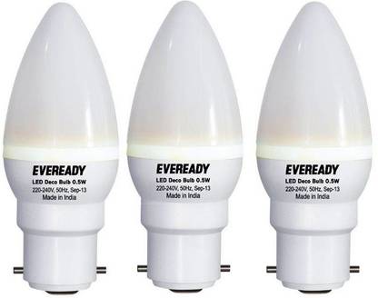 EVEREADY 0.5 W Basic Standard B22 LED Bulb