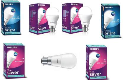 PHILIPS 7 W, 2.7 W, 14 W, 9 W Standard B22 LED Bulb