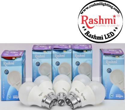 RASHMI 7 W Standard B22 LED Bulb