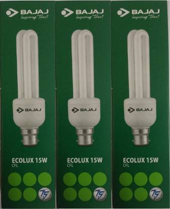 BAJAJ 15 W Basic Standard B22 CFL Bulb