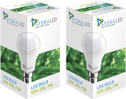 Syska Led Lights 7 W Basic Standard B22 LED Bulb
