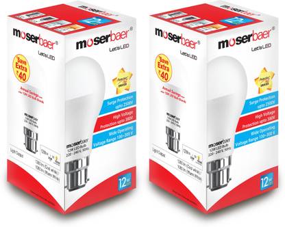 moserbaer 12 W Basic Standard B22 LED Bulb
