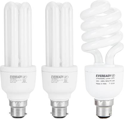 EVEREADY 27 W, 20 W, 15 W Basic Standard B22 CFL Bulb