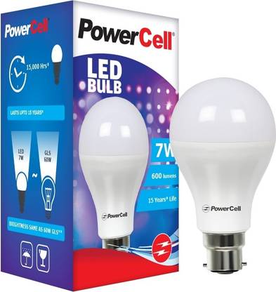 Power Cell 7 W Basic Standard B22 D LED Bulb