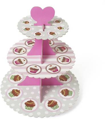 Shrih 3 Tier Cupcake Stand Paper Cake Server