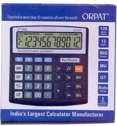 ORPAT OT-500 Check & Correct Calculator Basic  Calculator