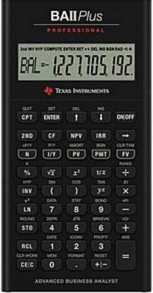 TEXAS INSTRUMENTS BA II Plus Professional BA II Plus Professional Financial  Calculator