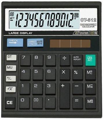 CT-512 CT512 Black Basic  Calculator