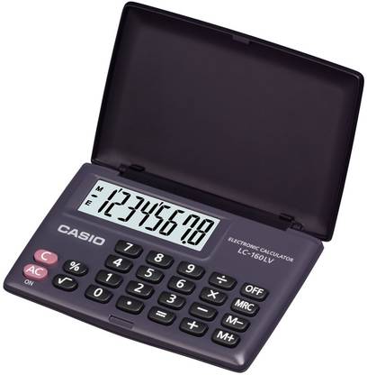 CASIO LC-160LV-BK LC-160LV Basic Calculator
