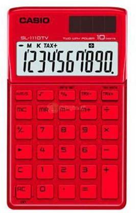 CASIO Sl1110 Tv Red Basic  Calculator