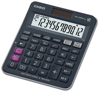 CASIO MJ-120D Plus Basic Calculator