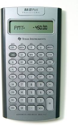TEXAS INSTRUMENTS BA II Plus Professional BA II Professional Financial Calculator