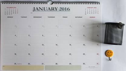 mapyourmonth Wall Planner/Diary/Calendar 2016 Wall Calendar