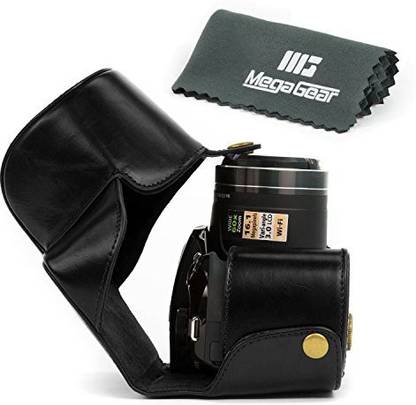 MegaGear "Ever Ready" Protective Black Leather Camera Case, Bag for Nikon COOLPIX P520, Nikon COOLPIX P530, Nikon COOLPIX P610 Digital Camera  Camera Bag