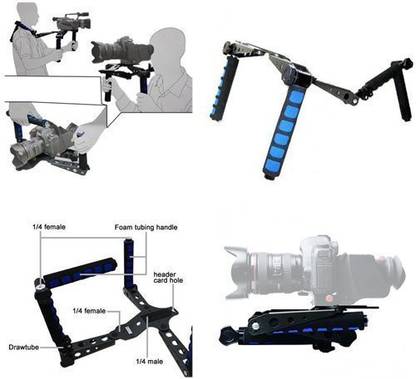 ePhotoInc ePhotoinc RL01 DSLR Rig Movie Kit Shoulder Rig Mount Video Camcorder Camera DV DSLR Cameras  Camera Bag