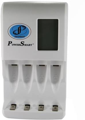Power Smart 3250 mAH x 4 AA NiMH NiCD Cells 1 Hour Fast Ready To Use With LCD Panel Auto Cut Off and USB Charging Mobile MP3 Player PS 327  Camera Battery Charger