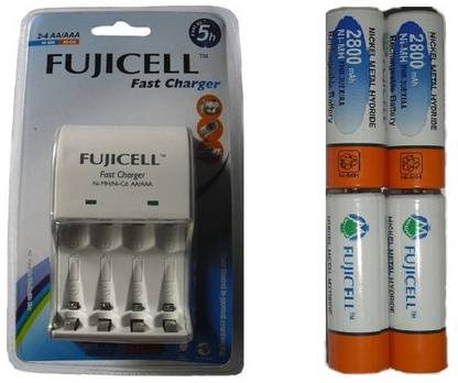 Fujicell BC1002 Battery Charger (with 4 x 2800 mAh Rechargeable Battery)  Camera Battery Charger