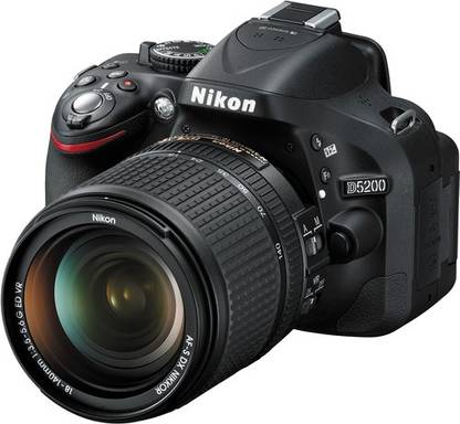 NIKON D5200 DSLR Camera (Body with 18 - 140 mm VR DX Lens)