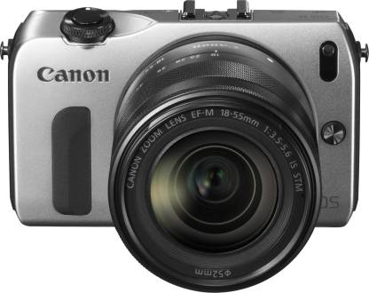 Canon EOS-M Body with 18-55 mm Lens & Speedlite-90x Flash Mirrorless Camera