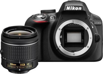 NIKON D3300 DSLR Camera (Body with AF-P 18-55 mm F/3.5-5.6G VR + AF-S 55-200 mm F/4-5.6G ED VR II)