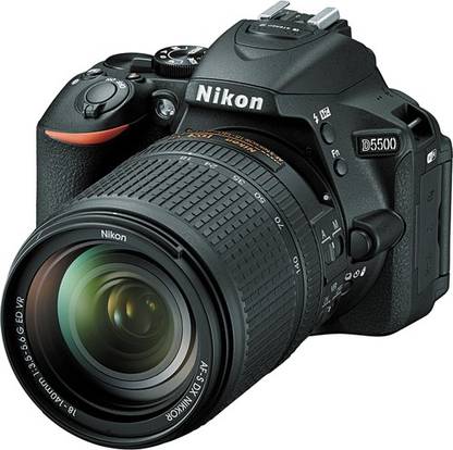 NIKON D5500 DSLR Camera Body with Single Lens: AF-S 18-140mm VR Kit Lens (16 GB SD Card + Camera Bag)