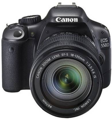 Canon EOS 550D DSLR Camera (Body with EF-S 18-135 mm IS Lens)