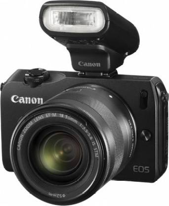 Canon EOS-M (Body with 18-55 mm Lens & Speedlite-90x Flash) Body with 18-55 mm Lens & Speedlite-90x Flash Mirrorless Camera