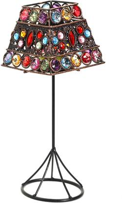 AAPNO RAJASTHAN Square Lamp Shade Design Cast Iron 1 - Cup Tealight Holder