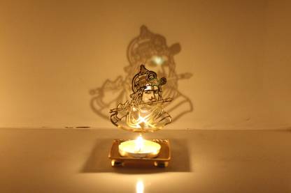 sarvsiddhi Krishna Shadow Diya Brass 1 - Cup Tealight Holder