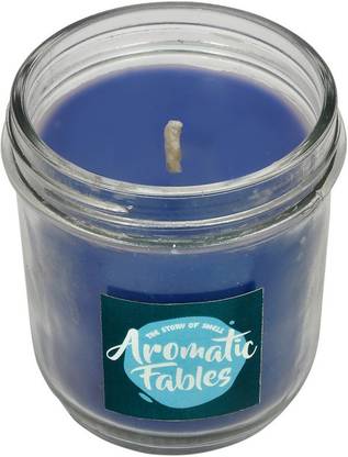 First Row Aromatic Fables 14oz Magnet Fragrance Soy Wax Scented Decorative Gifting Blue Color Big Glass Jar Candle Candle