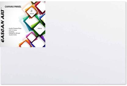 Eascan Art 24" x 18" Polycotton Medium Grain Board Canvas (Set of 3)