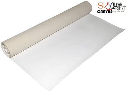 SKYHawk 28" X 5 Meter Cotton Medium Grain Canvas Roll (Set of 1)