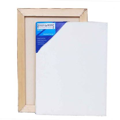 Roger & Moris Cotton Medium Grain Canvas Stretched (Set of 1)