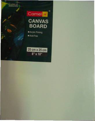 Camlin Beginners Cotton Medium Canvas Board (Set of 6)