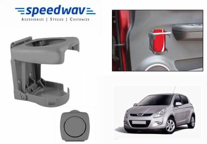Speedwav Foldable Car Drink or GREY-Hyundai i20 Car Bottle Holder