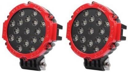 Truelinks 2pcs Red 51w Round 7" Led Spot Light Car Fancy Lights