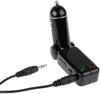 VibeX v2.1+EDR Car Bluetooth Device with 3.5mm Connector, Audio Receiver, Car Charger, FM Player, FM Transmitter