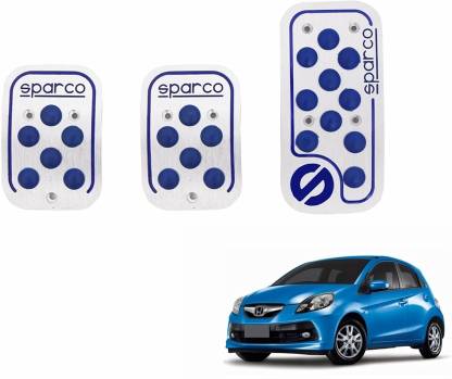 sparco Anti Slip 3D Dot Kit Set Of 3-BLUE-Honda Brio Car Pedal