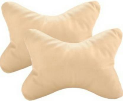 ELECTRIBLES Beige Leatherite Car Pillow Cushion for Tata